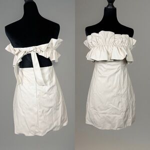 DO+BE Beige Ruffle Mini Dress